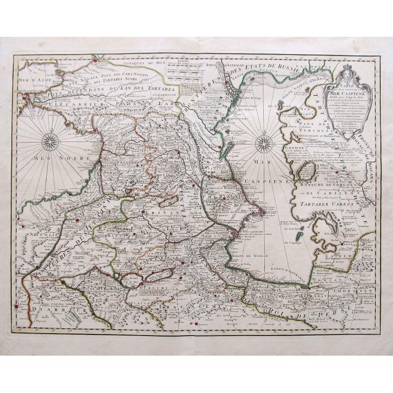 Carte des Pays Voisins de la Mer Caspiene. . . 