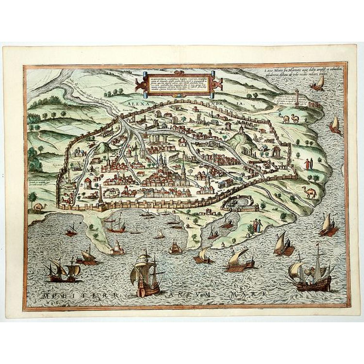 ALEXANDRIA Vetustissimum AEGYPTI emporium, Amplissima ciuitas ab Alexandro Magno sondia. . .