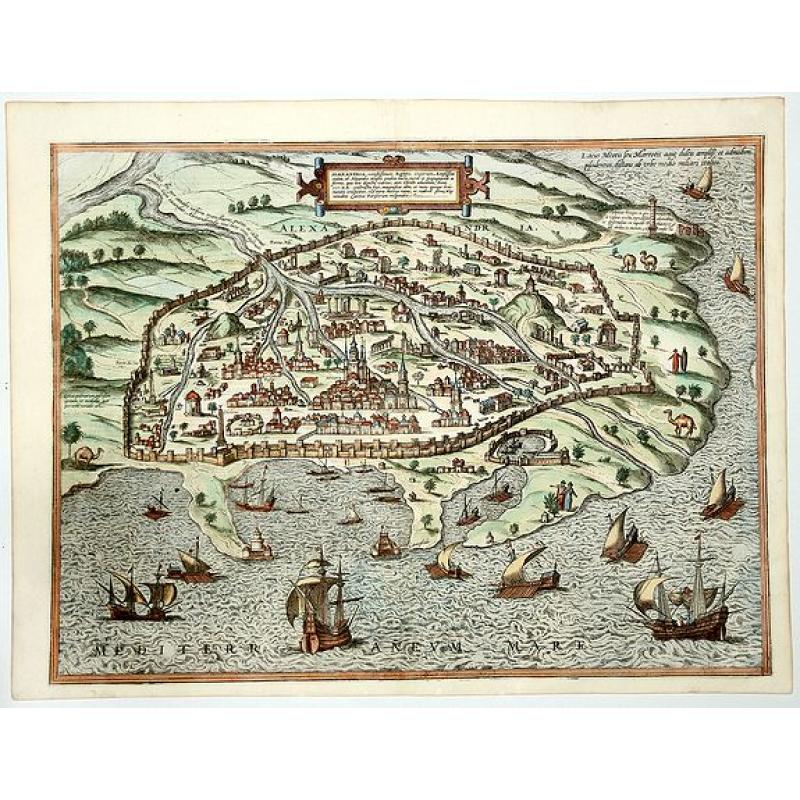 ALEXANDRIA Vetustissimum AEGYPTI emporium, Amplissima ciuitas ab Alexandro Magno sondia. . .