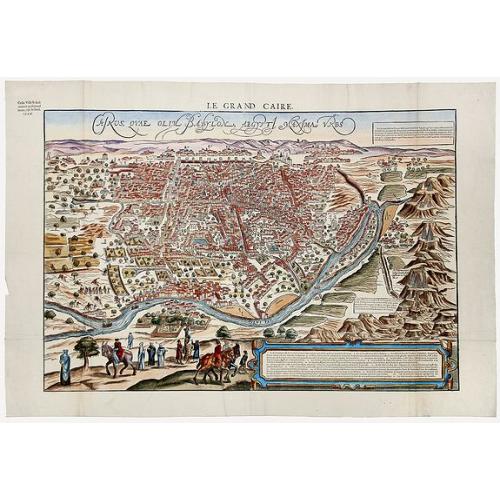Old map image download for LE GRANDE CAIRE, CAIRUS QUAE OLIM BABYLON AEGYPTI MAXIMA URBS.