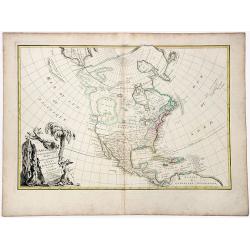 L' AMERIQUE SEPTENTRIONALE divisee en les principaux ETATS.[Great western sea, First State]