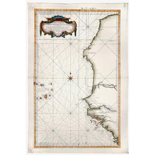 Old map image download for Carte Reduite DES COSTES OCCIDENTALES D' AFRIQUE Second fouille Depuis le Cap Bojador jusqu'a a la Riviere de Sierra Leona...