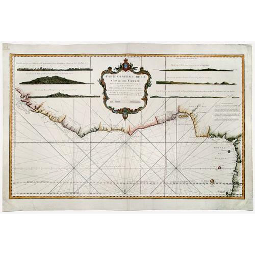 Old map image download for Sub Sahara Coast.-CARTE GENERALE DE LA COSTE DE GUINEE Depuis la Riviere de Sierra Leona, jusqu' au Cap de Lopes Gonsalvo.