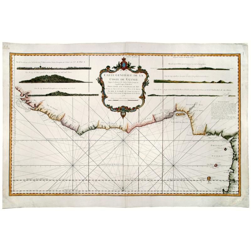 Sub Sahara Coast.-CARTE GENERALE DE LA COSTE DE GUINEE Depuis la Riviere de Sierra Leona, jusqu' au Cap de Lopes Gonsalvo.