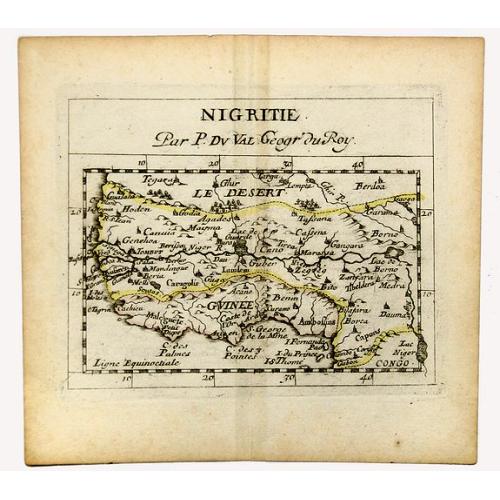 Old map image download for NIGRITIE. Par P. Du VAL Geogr du Roy.