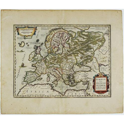 Old map image download for Europam sive Celticam Veterem, sic Describere Conabar Abrahamus Ortelius.