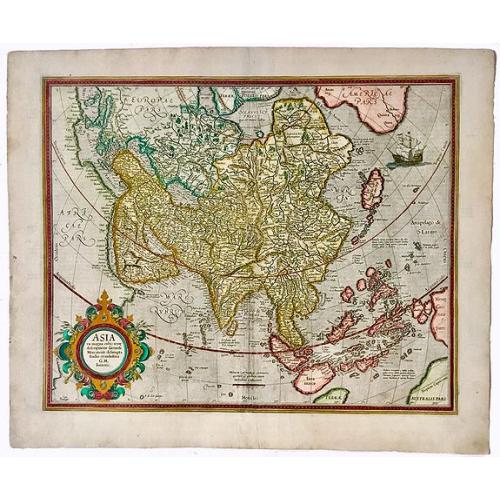 Old map image download for Asia ex magna Orbis terrae descriptione Gerardi Mercatoris.