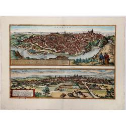 Toletum/Toledo [on sheet with] Vallisoletum/Valladolid.