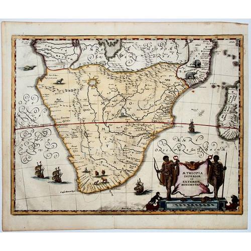 Old map image download for AETHIOPIA INFERIOR vel EXTERIOR MONOMOTAPA.