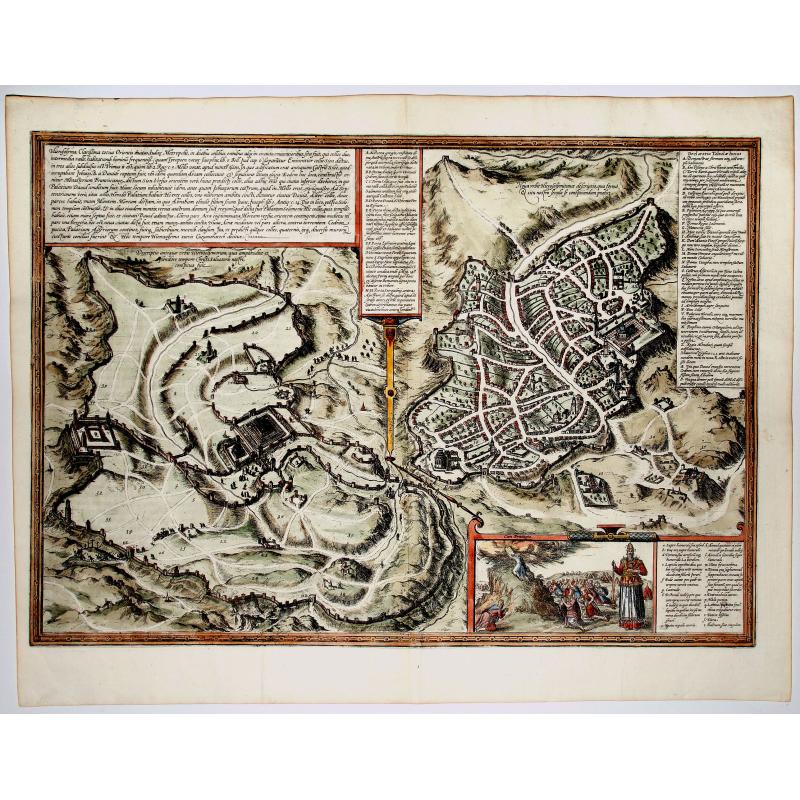 Hierosolyma, Clarrisima Totius Orientis Civitas ludaee Metropolis... (Jerusalem)