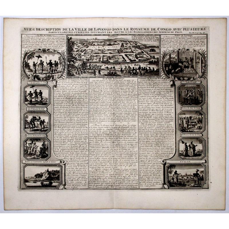 Vue & description de la ville de Lovango dans le Royaume de Congo avec plusieurs....