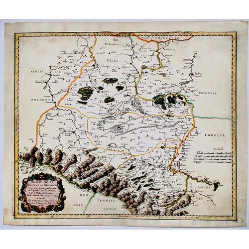 Old map image download for RUSSIE NOIRE divisee en ses Palatinats &c. {Black Ruthenia)