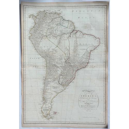 A Map of South America published under the Patronage of the Duke of Orleans. . .