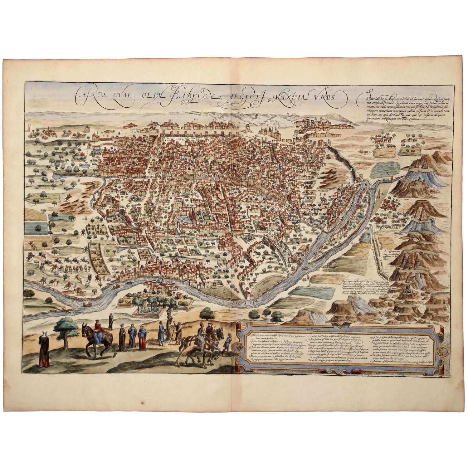 CAIRUS QUAE OLIM BABYLON AEGYPTI MAXIMA URBS.