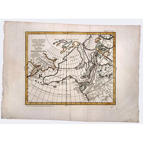 Old map image download for CARTE GENERALE DES DECOUVERTES de l'Amiral de Fonte,representant la grande possibilite d'un PASSAGE AU NORD OUEST.