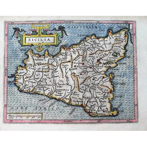 Old map image download for Sicilia.