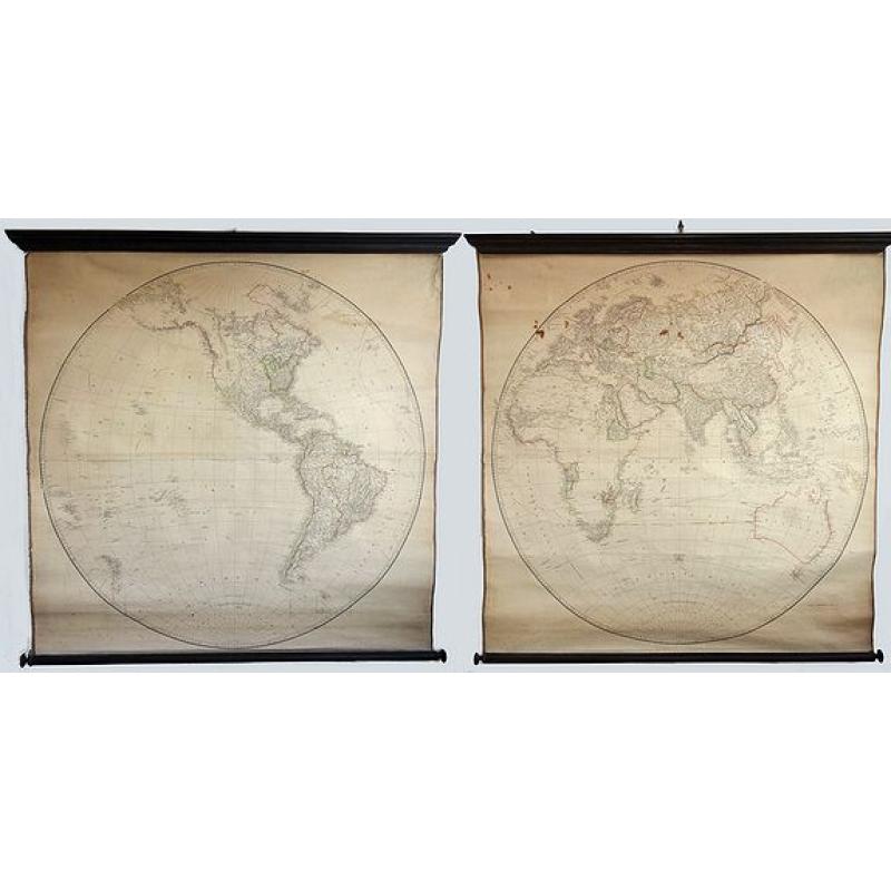 Map of the World on a Globular Projection, Exhibiting Particularly the Nautical Researches of Capn. James Cook, F.R.S. . . 
