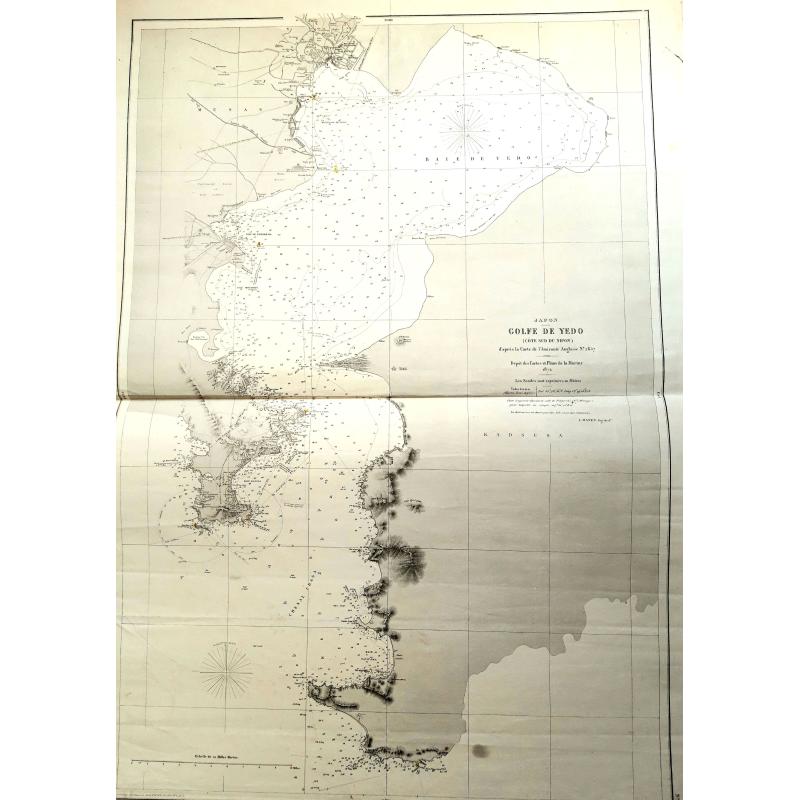 Unusual Chart Of the Tokyo Yokohama Bay. 