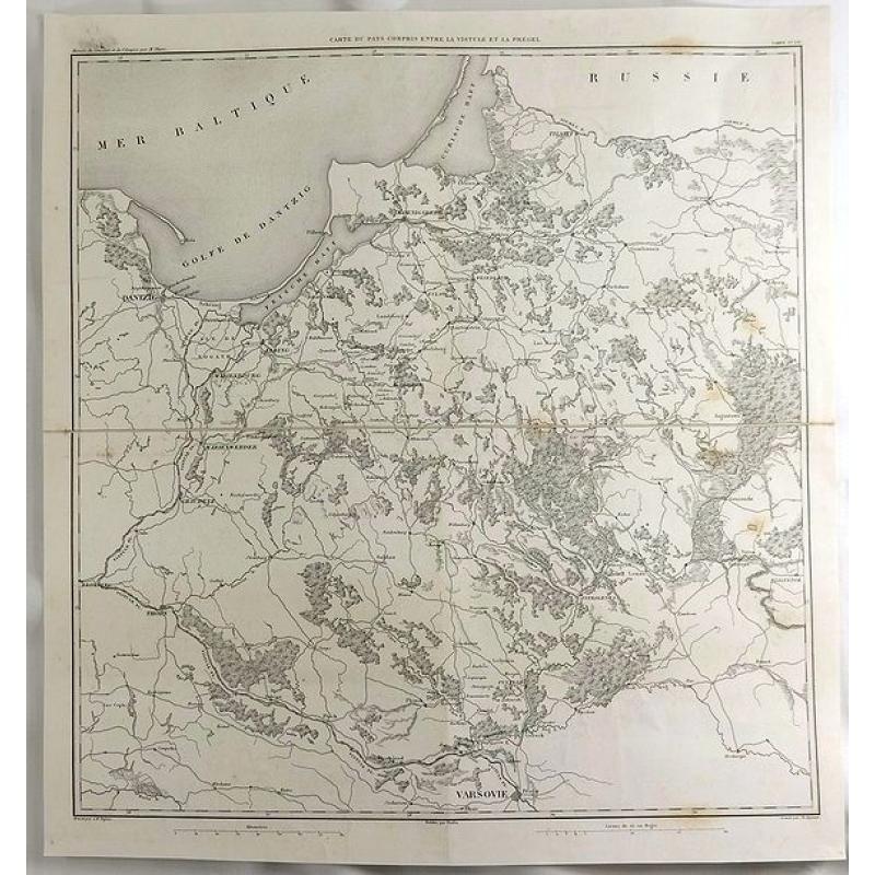Carte du Pays Compris Entre la Vistule et la Pregel.