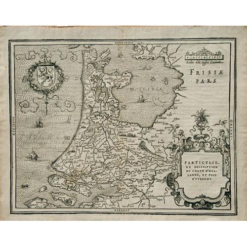 Old map image download for Particuliere Description Du Conte D'Hollande, Et Pais D'Utrecht.