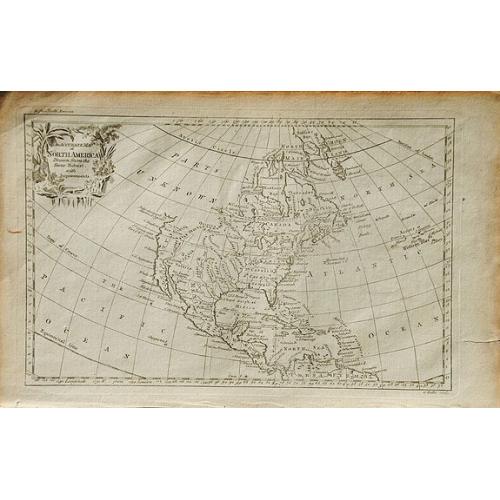 Old map image download for An Accurate Map of North America Drawn from the Sieur Robert, with Improvements.