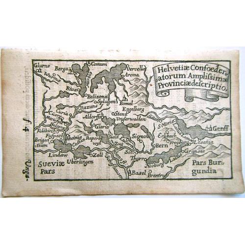 Old map image download for Helvetiae Confoederatorum Amplissimae Provinciae descriptio.
