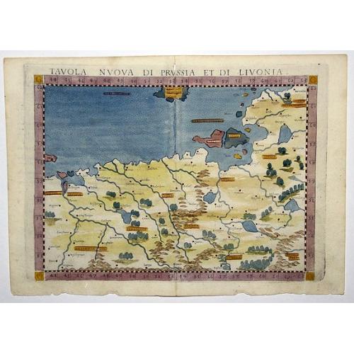 Old map image download for TAVOLA NUOVA DI PRUSSIA ET DI LIVONIA.
