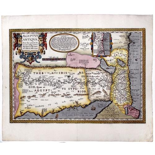 Old map image download for AEGYPTUS ANTIQUA. Terra suis contante bonis, non indiga mercis. . .