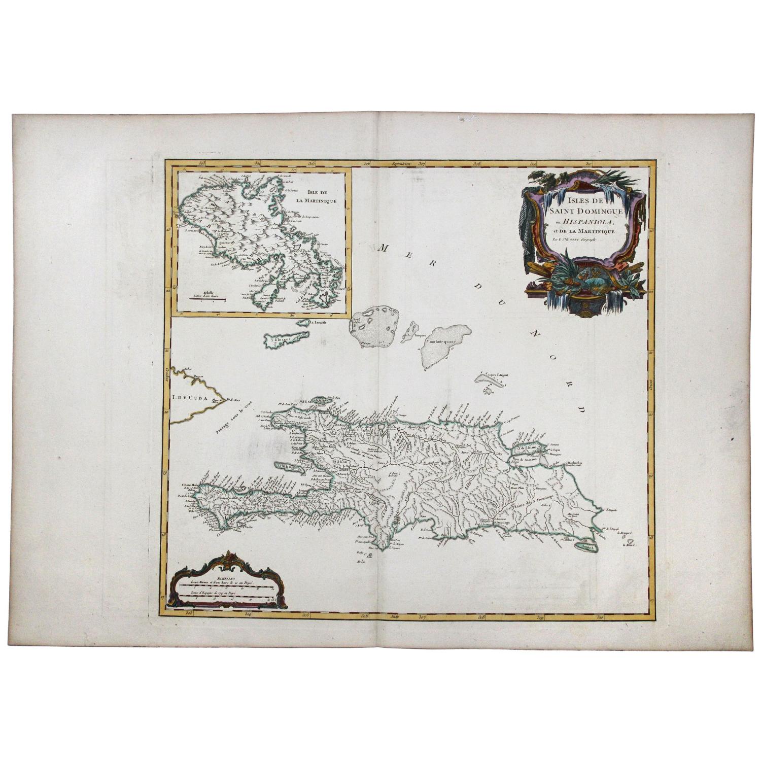 ISLES DE SAINT DOMINIGUE ou HISPANIOLA et de la Martinique.