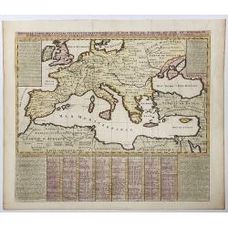 Nouvella Carte des Conciles Generaux et Particuliers qui se sont tenus en Europe, en Asie, En Afrique etc. . .