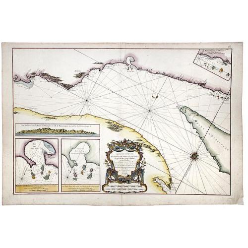 Carte du Cours du Fleuve de Saint Laurent. Depuisla Mer jusqu'a Quebec en Deux feuilles . . .