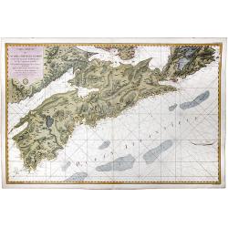 Carte Reduite de L'Acadie ou Nouvelle Ecosse. Comprenant une partie de l'ile Royale de l'ile St. Jean et du Canada.