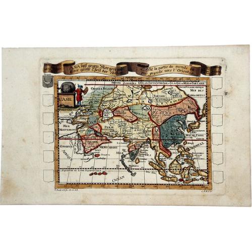 Old map image download for L'Asie la partie du monde la plus grande vers l'Orient.