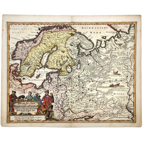 Old map image download for Land und see charter Schleswig vist nach Muctau. . .