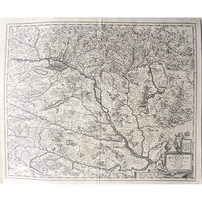 Regnum Hungaria in omnes suos comitatus accurate divisum et editum.