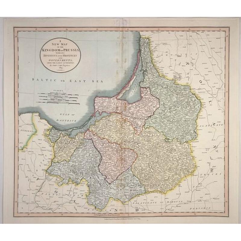 A New map of the Kingdom of Prussia. . .