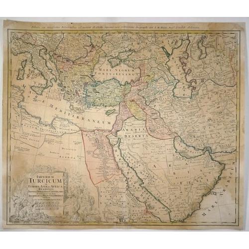 Old map image download for Imperium Turcicum in Europa, Asia et Africa Regiones. . .