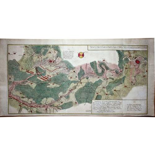 Old map image download for Vorstellung der Linie und Inondation von Bruchsahl bis Ketsch. . .