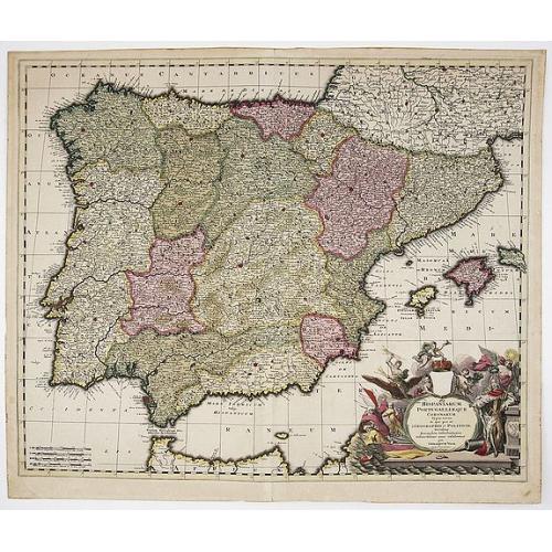 Old map image download for Hispaniarum Portugalliaeque Coronarum Typus novus...