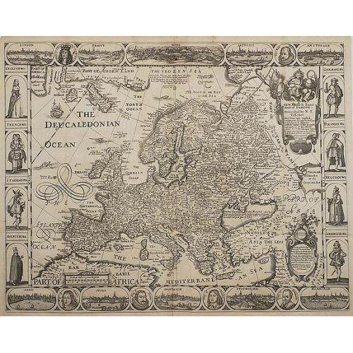 Old map image download for A New Plaine and Exact Map of Europe...