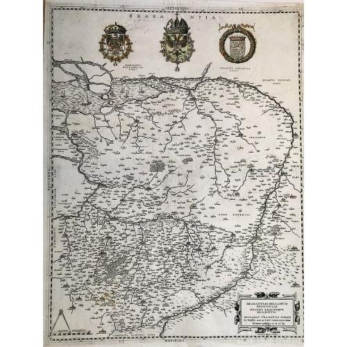 Old map image download for Brabantiae Belgarum Provinciae Recens Exactaque Descriptio.