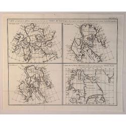 Carte Qui Represente les Differentes Connoissances que Lion Eues des Terres Arctiques. . .