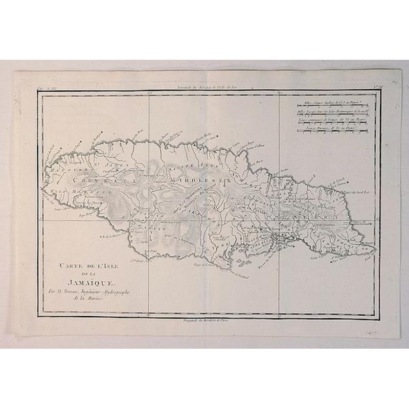 Carte de L'Isle de la Jamaique.