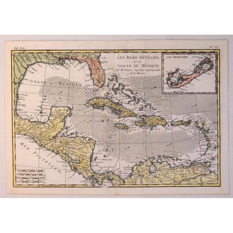 Les Isles Antilles et le Golfe du Mexique.