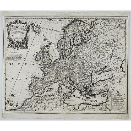 Old map image download for Europa Delineata juxta Observationes. . .