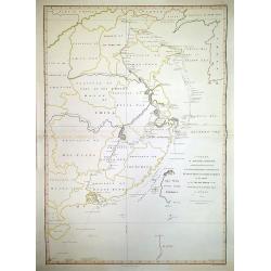 A Chart, on Mercator's Projection, Containing the Track and Soundings of the Lion, the Hindostan and Tenders, from Turon-Bay in Cochin-China. . .