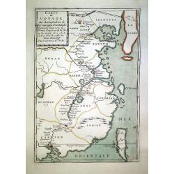 Carte du Voyage des Ambassadeurs de la Compagnie Orientale des Provinces Unies, vers le Tartare Empereur de la Chine. . .