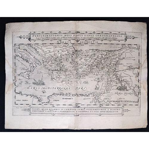 Old map image download for Peregrinationis Divi Pauli Typus Corographicus. . .