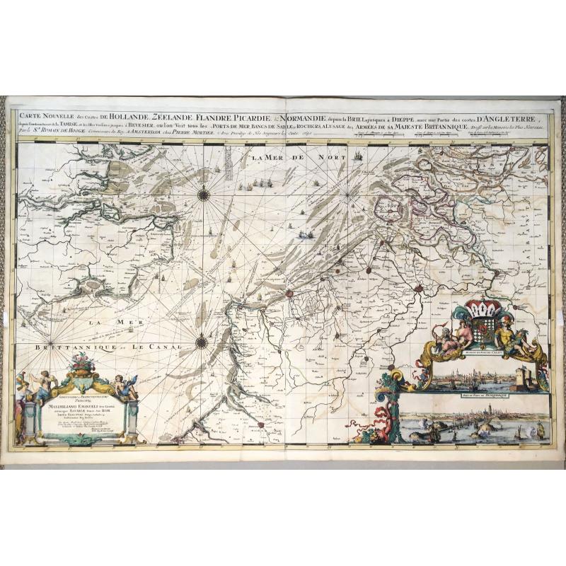 Carte Nouvelle des Costes de Hollande, Zeelande, Flandre, Picardie, & Normandie . . .