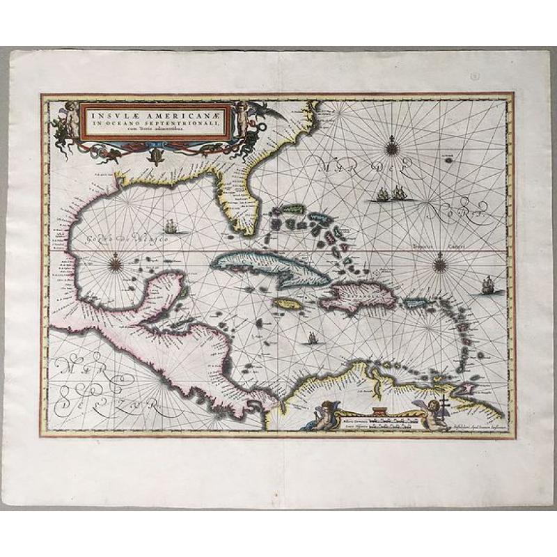 Insulae Americanae in Oceano Septentrionali, cum Terris Adiacentibus.